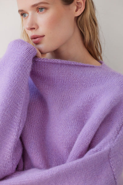 SAMPLE FW26 - Ines Sweater - Lilac Samples CHRISTINE ALCALAY Lilac One size