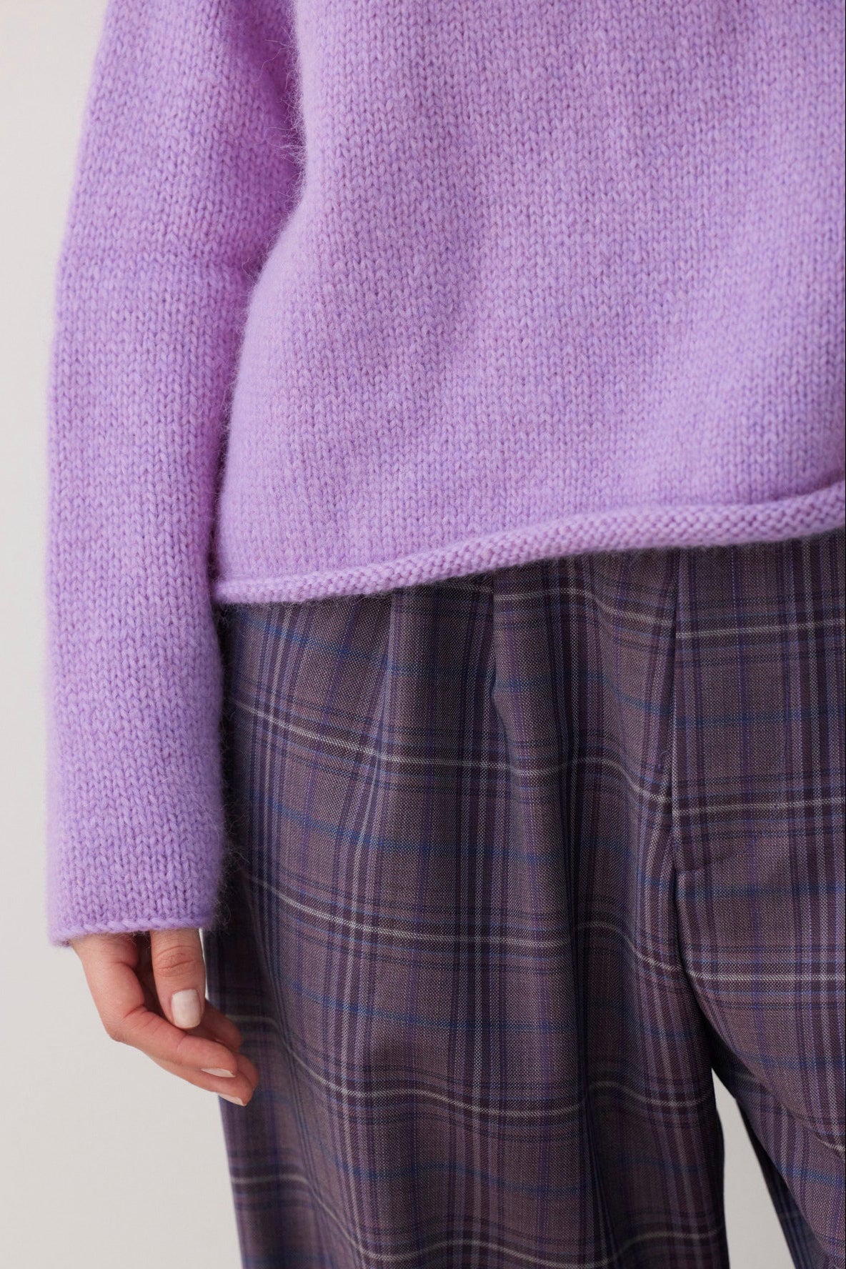 SAMPLE FW26 - Ines Sweater - Lilac Samples CHRISTINE ALCALAY