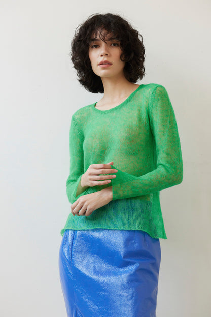 Jewel Open Knit Tee in Baby Alpaca Sweaters CHRISTINE ALCALAY