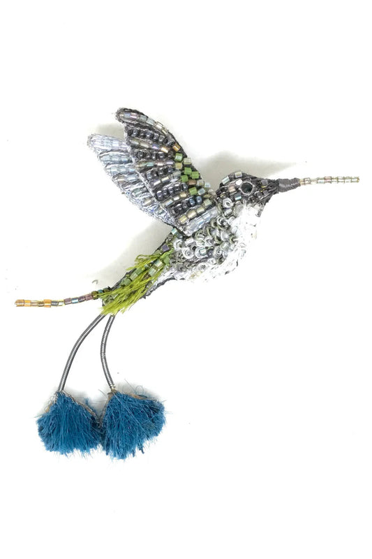 Marvelous Spatuletail Bird Brooch Pin Accessories Trovelore