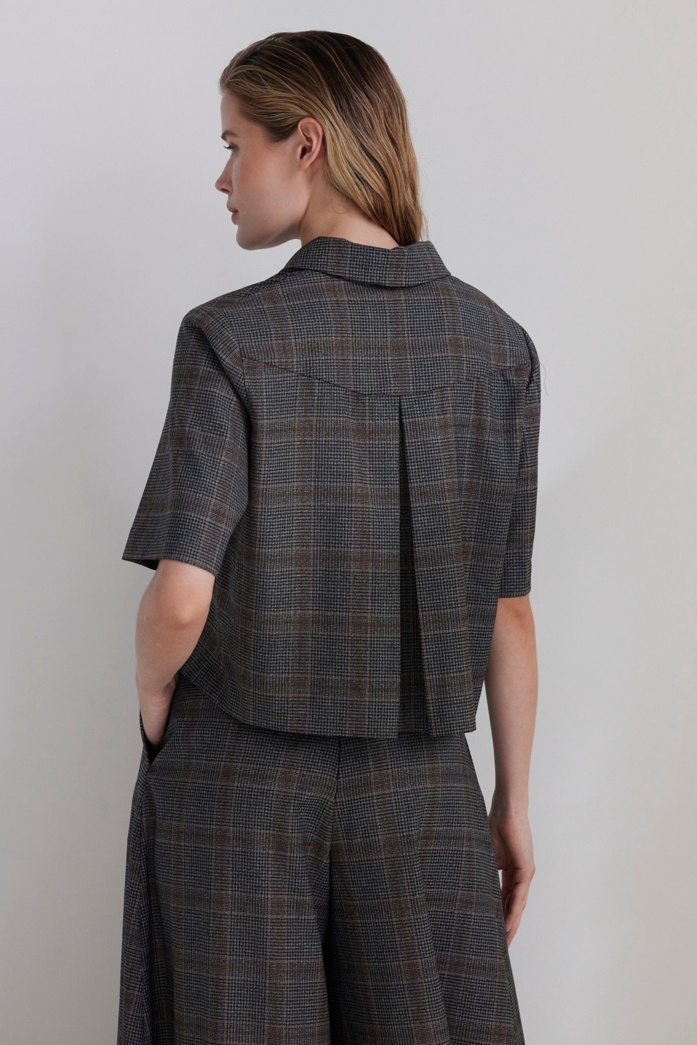 SAMPLE FW26 - Matilde Top in Wool - Autumn Plaid Samples CHRISTINE ALCALAY