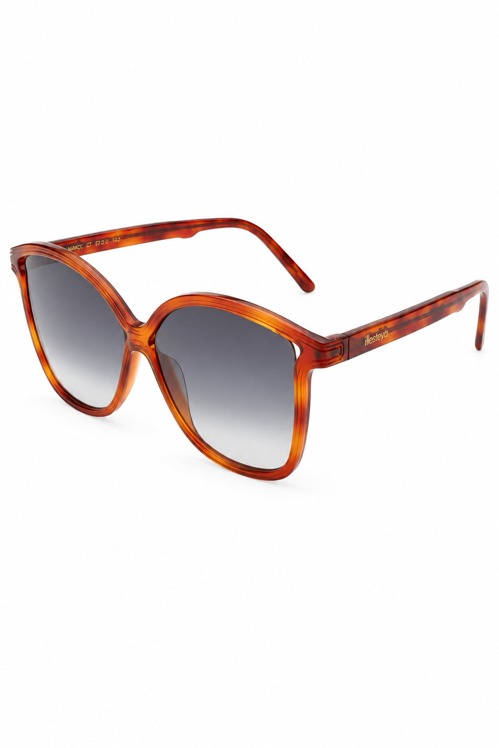 Nancy 57 Sunglasses Red Havana/ Grey Gradient