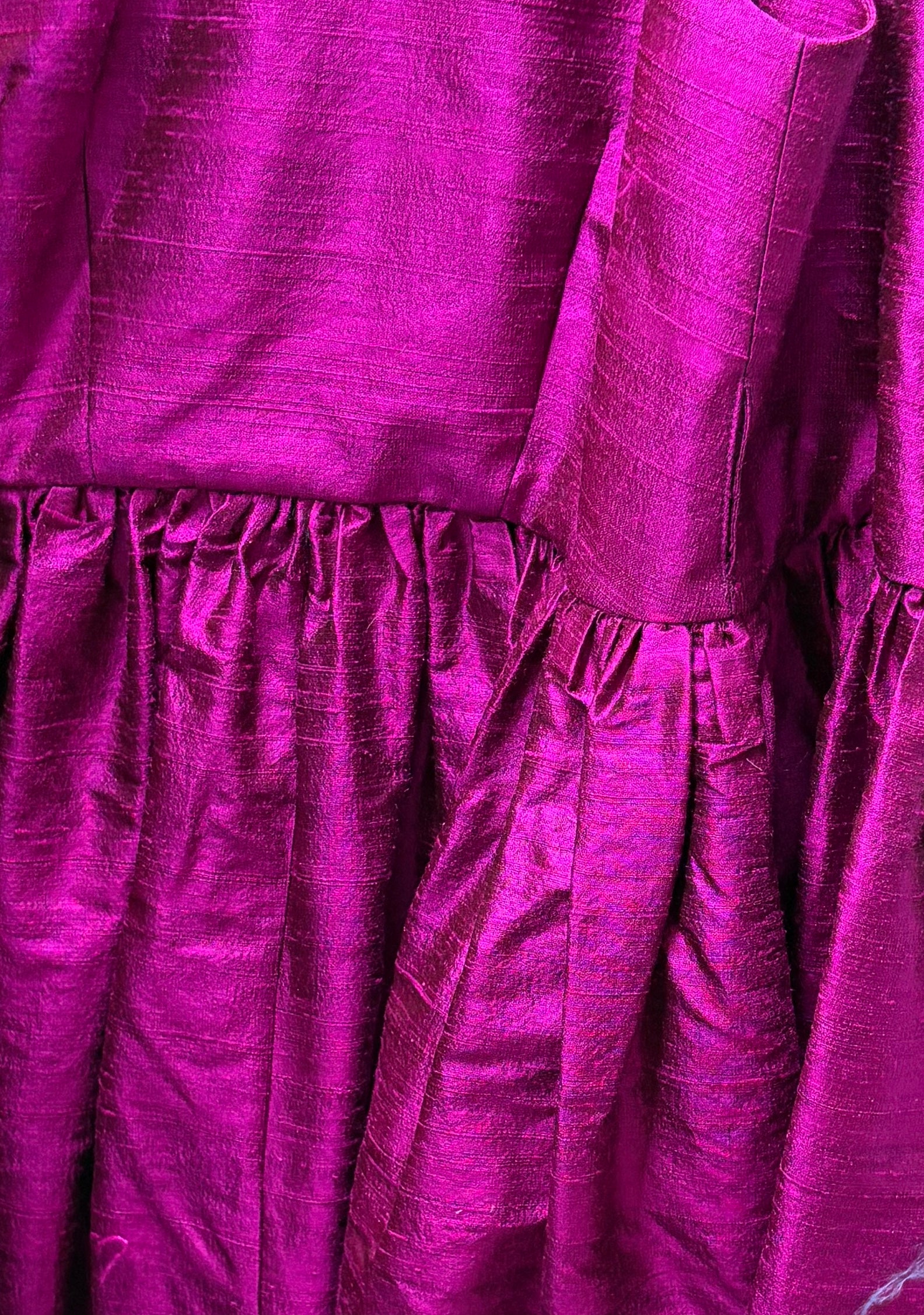 Mari Reversible Wrap Dress in Silk Dupioni Dresses CHRISTINE ALCALAY Orchid Extra Small