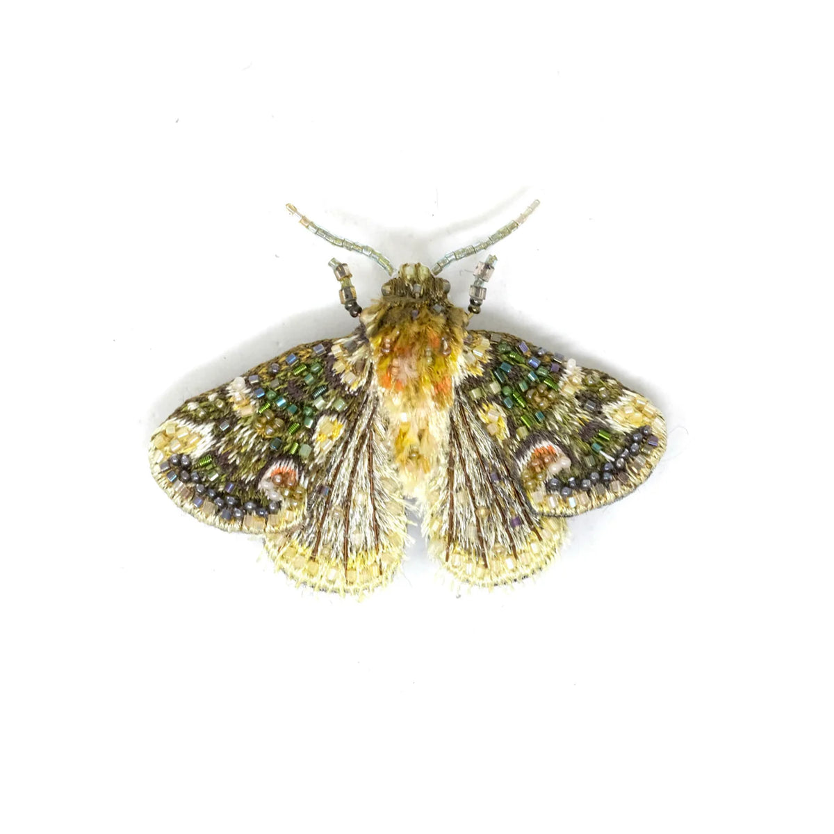 Peach Blossom Moth Brooch Pin Accessories Trovelore