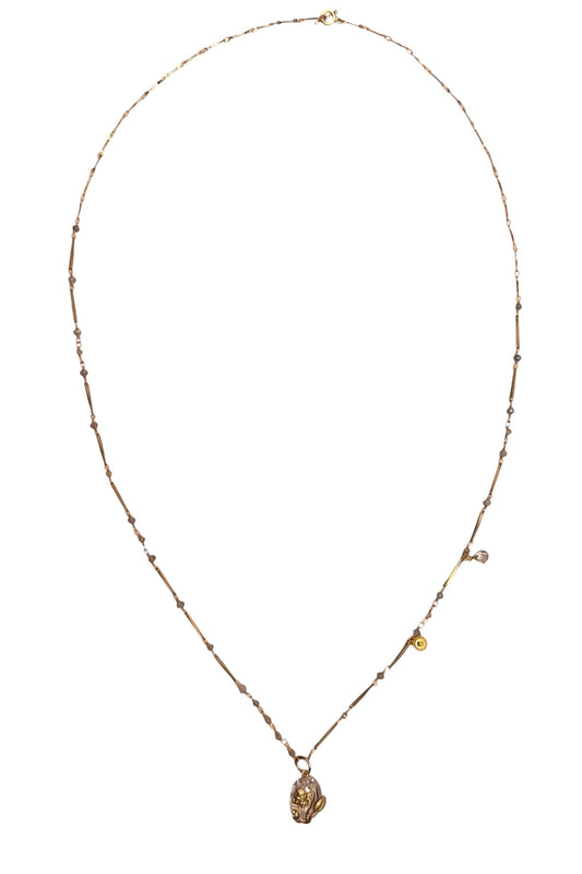 Pansy Long Necklace Jewelry Monshiro