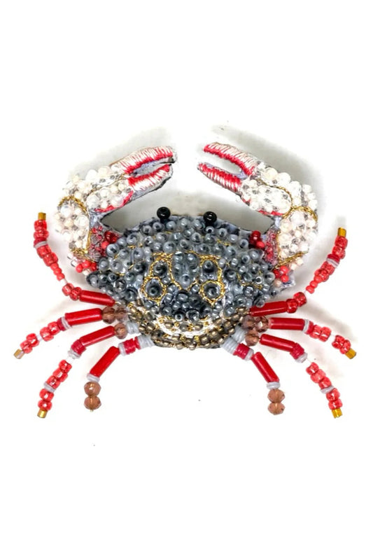 Red Clawed Crab Brooch Pin Accessories Trovelore