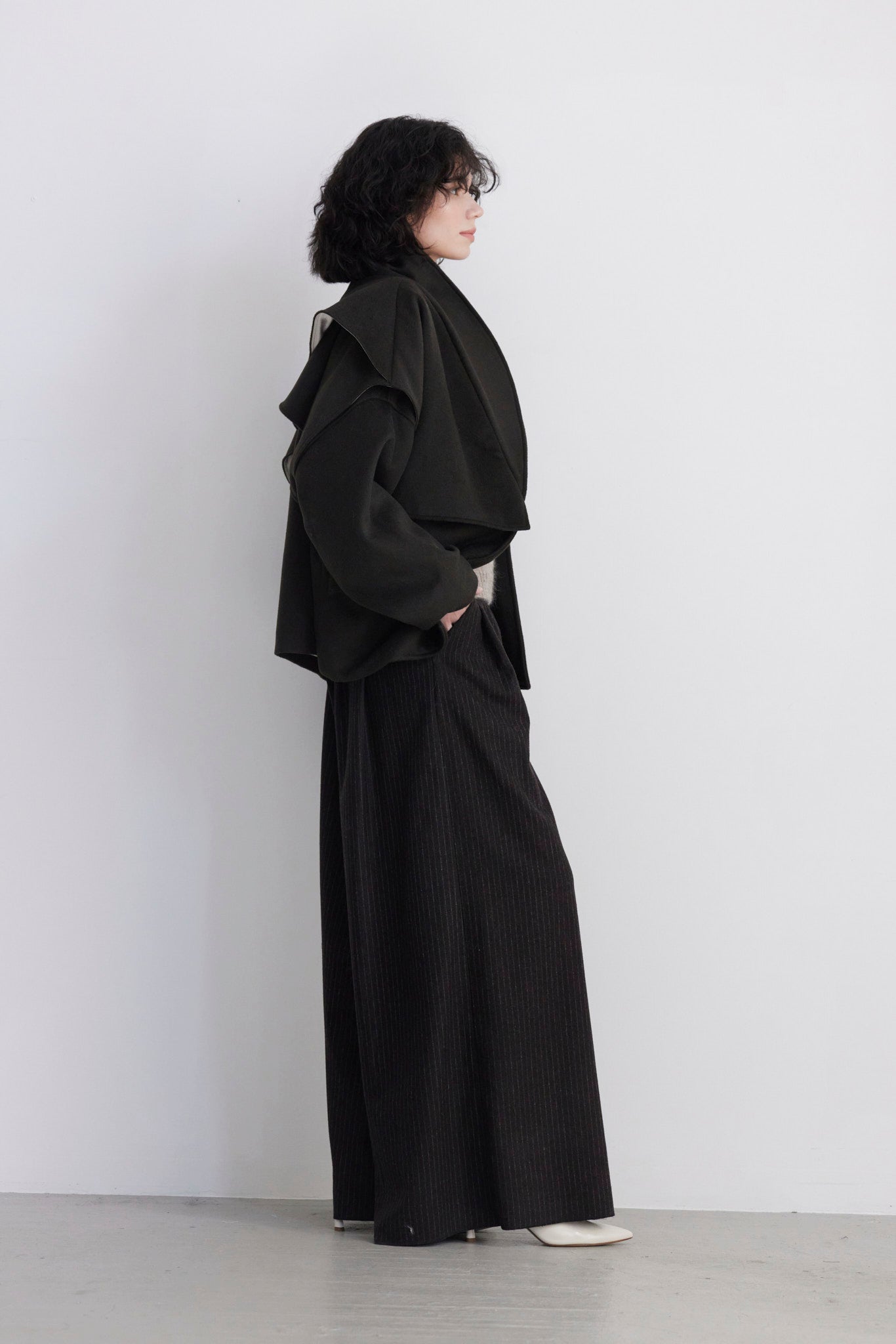 SAMPLE FW26 - Ryder Coat - Moss Samples CHRISTINE ALCALAY
