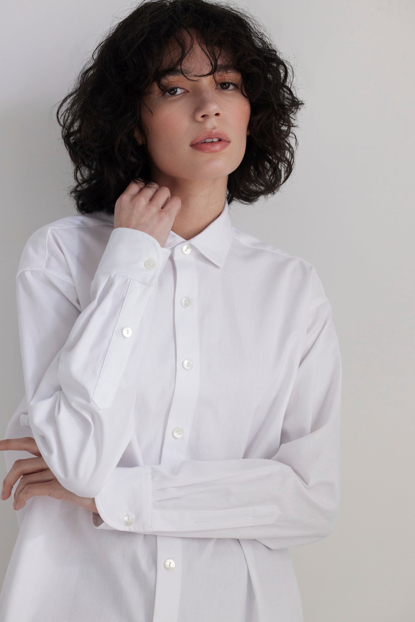 Jose Shirt in Oxford Cotton Tops CHRISTINE ALCALAY White XS/S