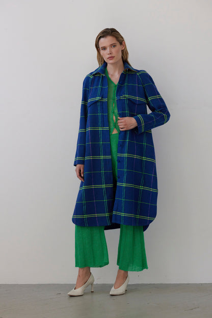 SAMPLE FW26 - Sandra Ribbed Alpaca Knit Pant - Grass Green Samples CHRISTINE ALCALAY