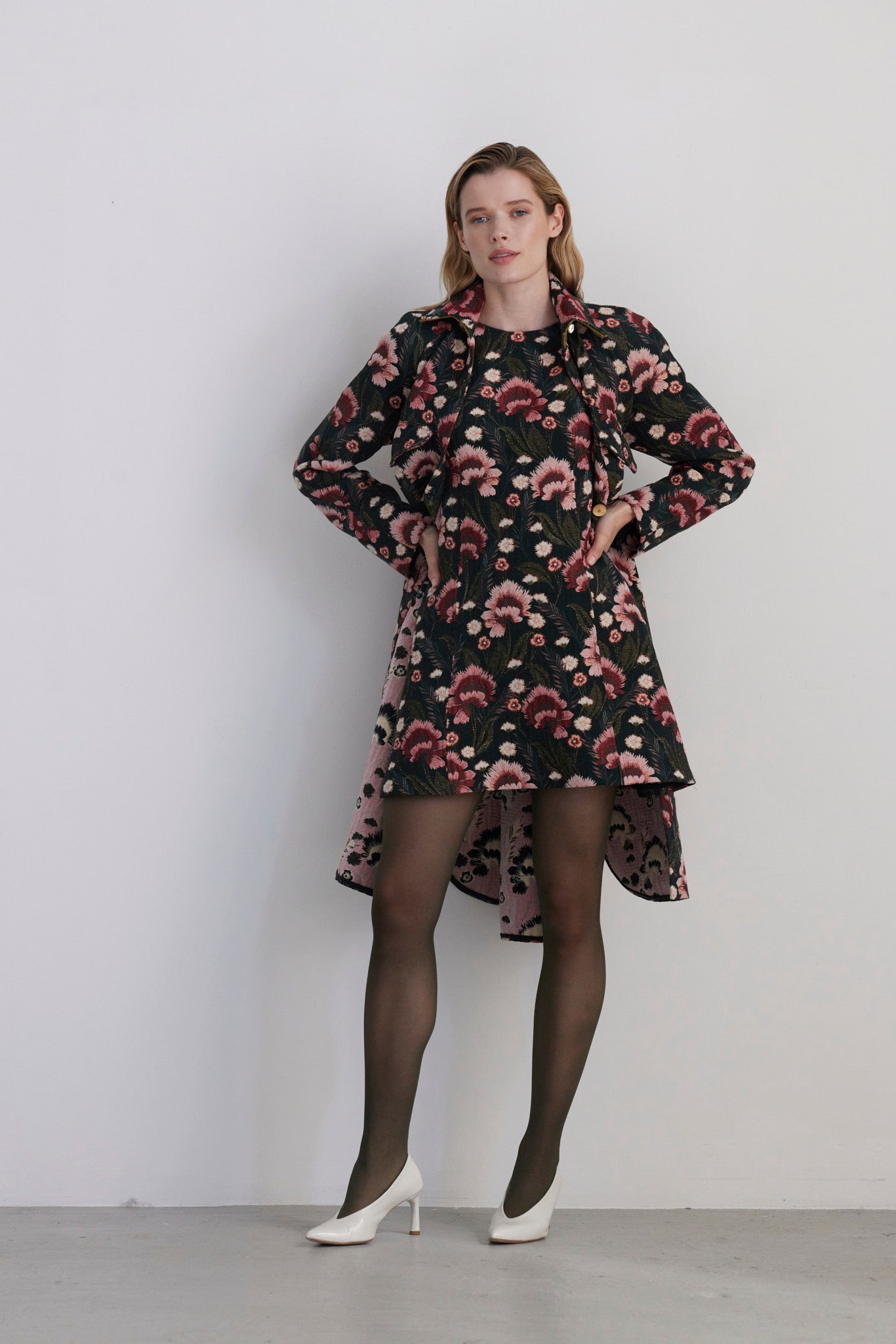 SAMPLE FW26 - Sasha Dress in Tapestry Brocade Samples CHRISTINE ALCALAY
