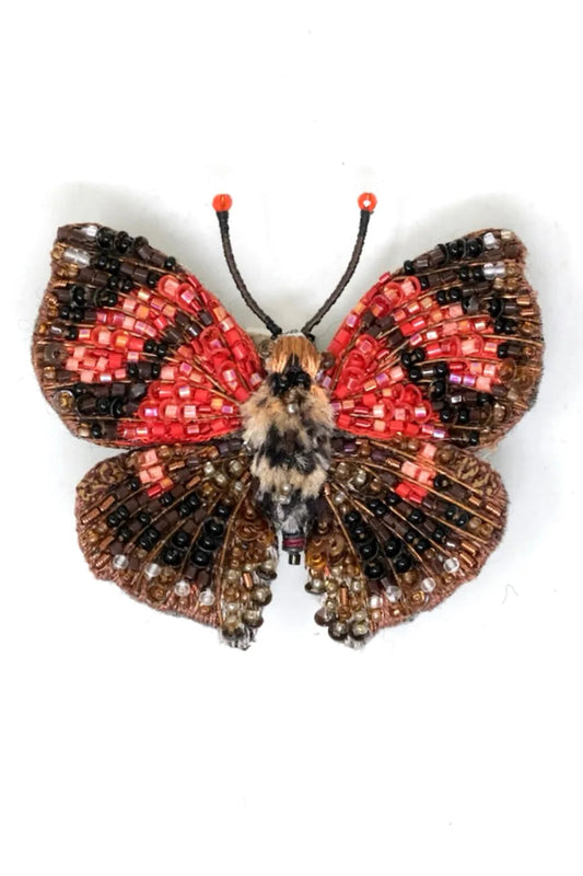 Scarlet Leafwing Butterfly Brooch Pin Accessories Trovelore
