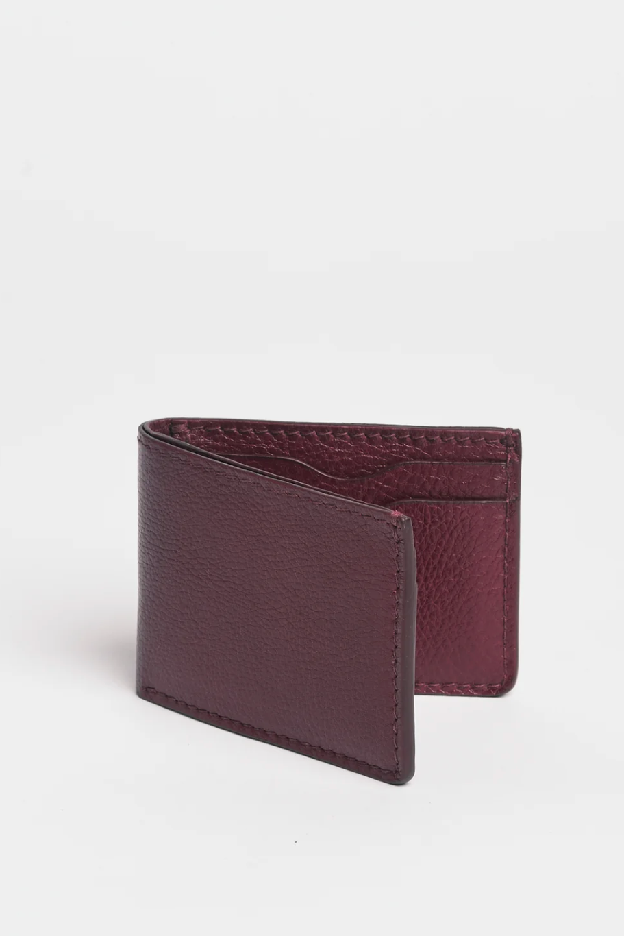 Jackson Bi-Fold Wallet in Milled Leather in Sumac Accessories Lindquist