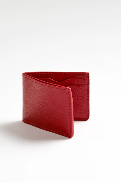 The Jackson Bi-Fold Wallet in Carmine (no photos) Bags Lindquist