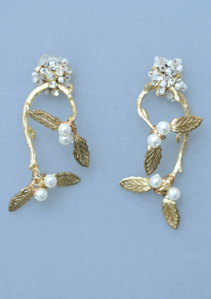 Mistletoe Branch Earring