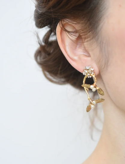Mistletoe Branch Earring
