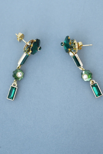 Ranunculus Square Earrings