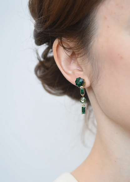 Ranunculus Square Earrings