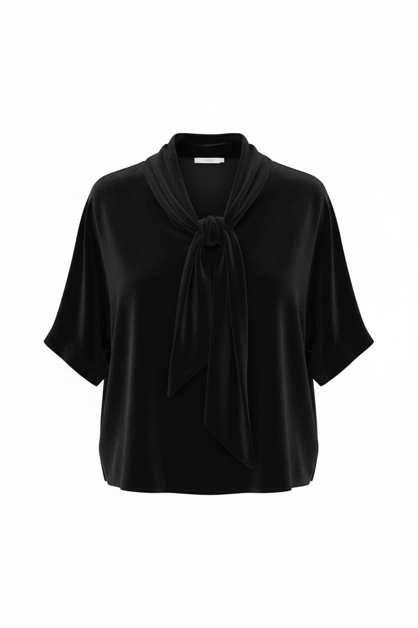 Betty Blouse in Silk Velvet