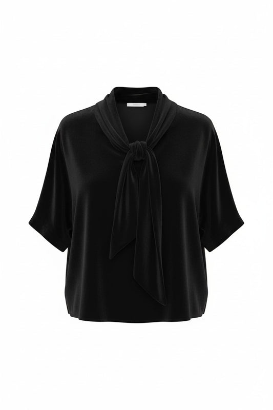 Betty Blouse in Silk Velvet Tops CHRISTINE ALCALAY
