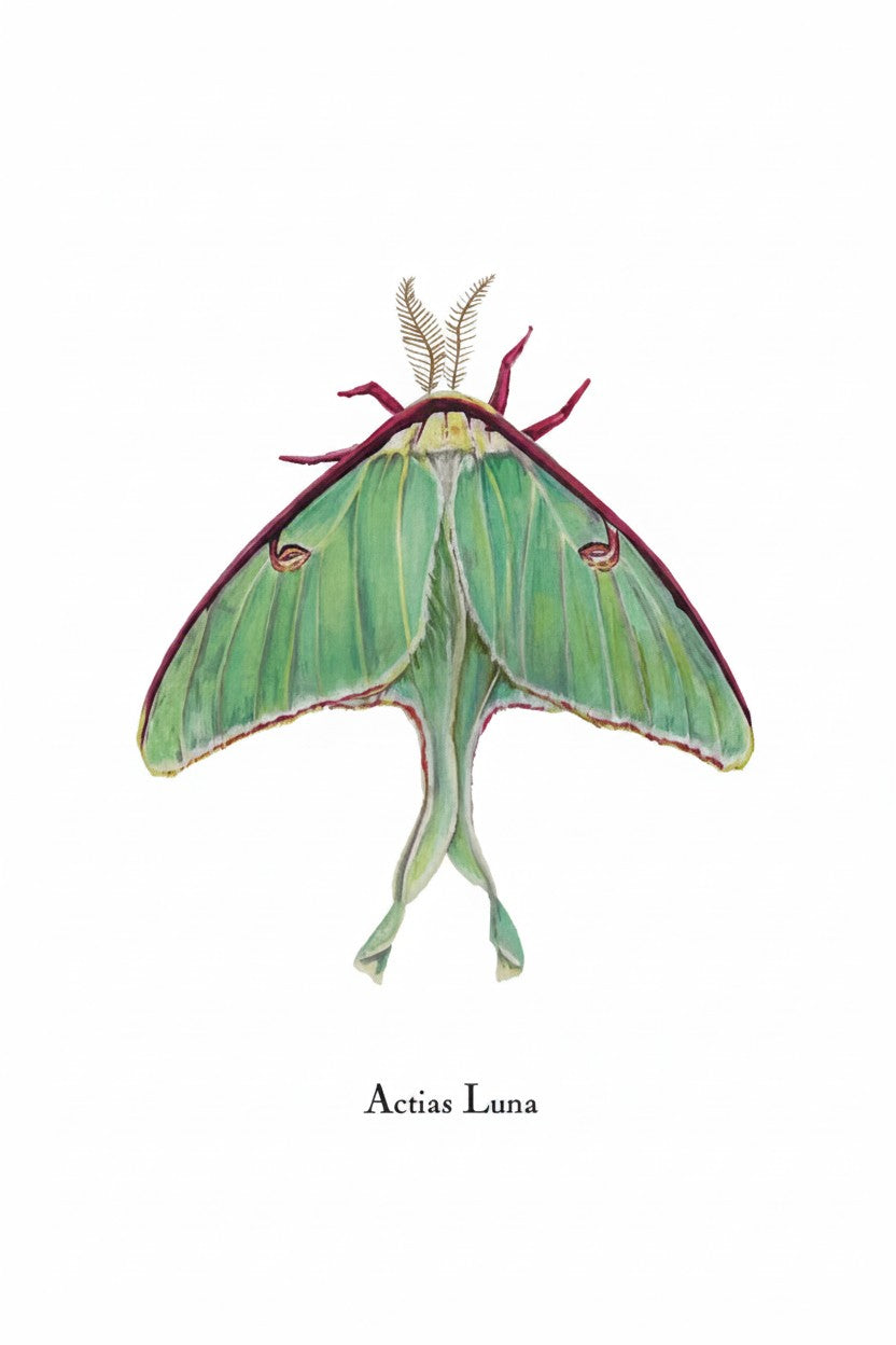Lepidoptera Greeting Cards by C. Yao - Actias Luna Greeting Card Christine Yao