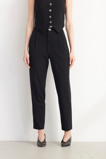SAMPLE FW26 - Sophia Tapered Pant in Wool - Black Samples CHRISTINE ALCALAY Black 2