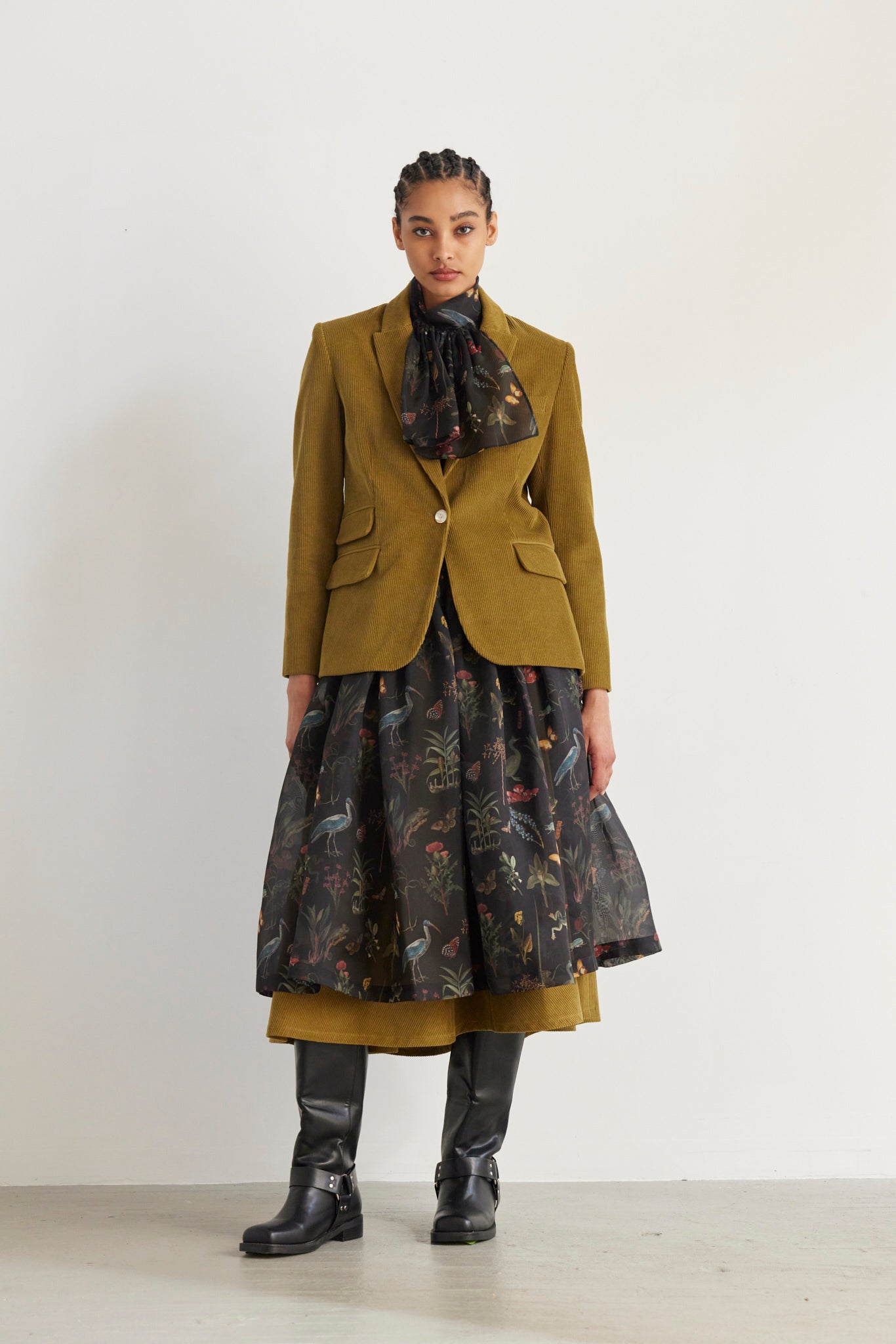 Tilda Blazer in Fine Wale Fern Corduroy Jackets CHRISTINE ALCALAY