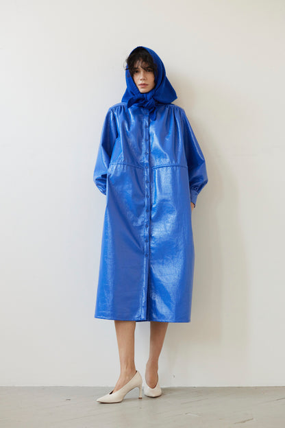 SAMPLE FW26 - Triangle Convertible Scarf - Cobalt Blue Samples CHRISTINE ALCALAY