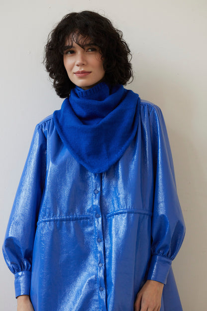 SAMPLE FW26 - Triangle Convertible Scarf - Cobalt Blue Samples CHRISTINE ALCALAY