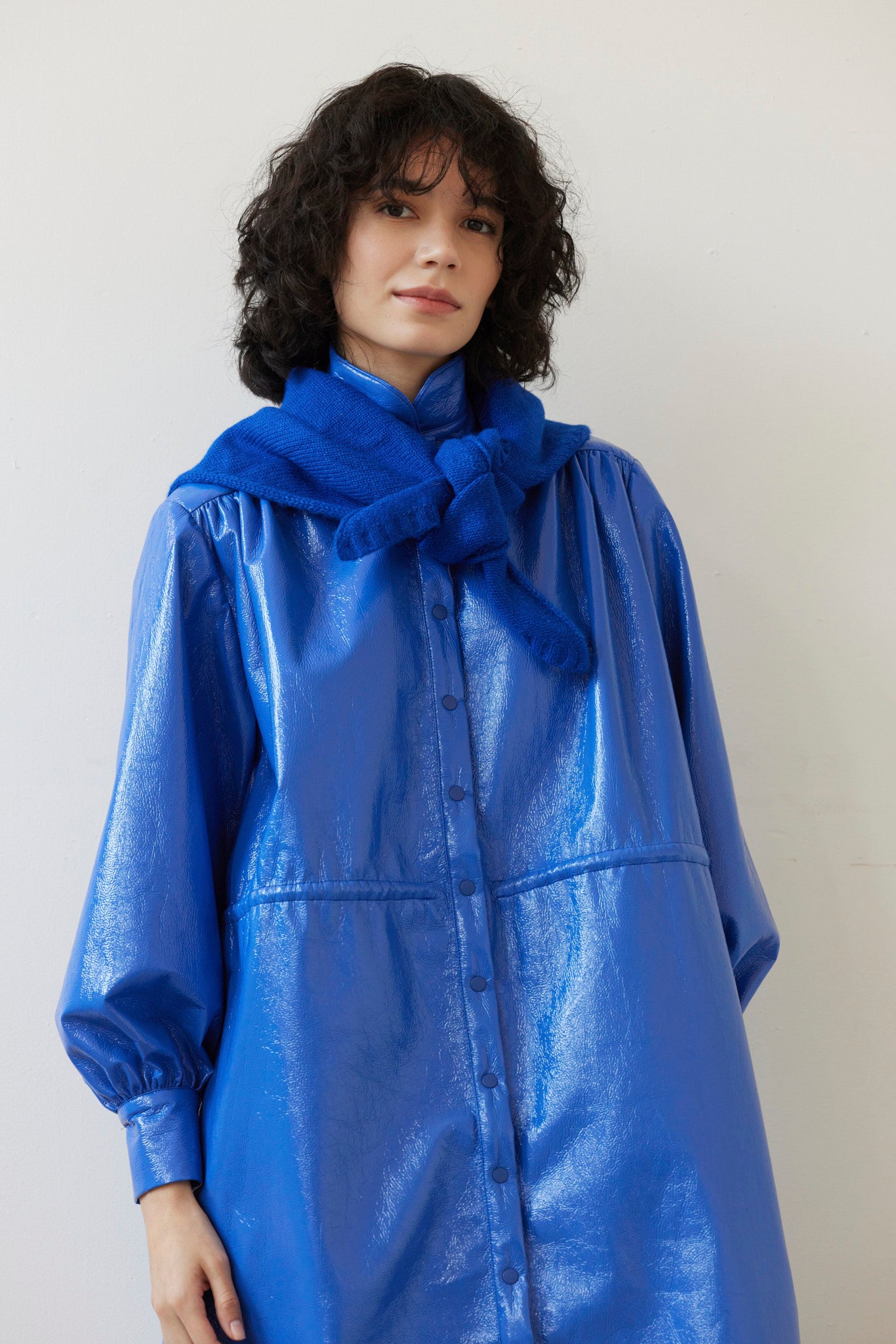 SAMPLE FW26 - Triangle Convertible Scarf - Cobalt Blue Samples CHRISTINE ALCALAY
