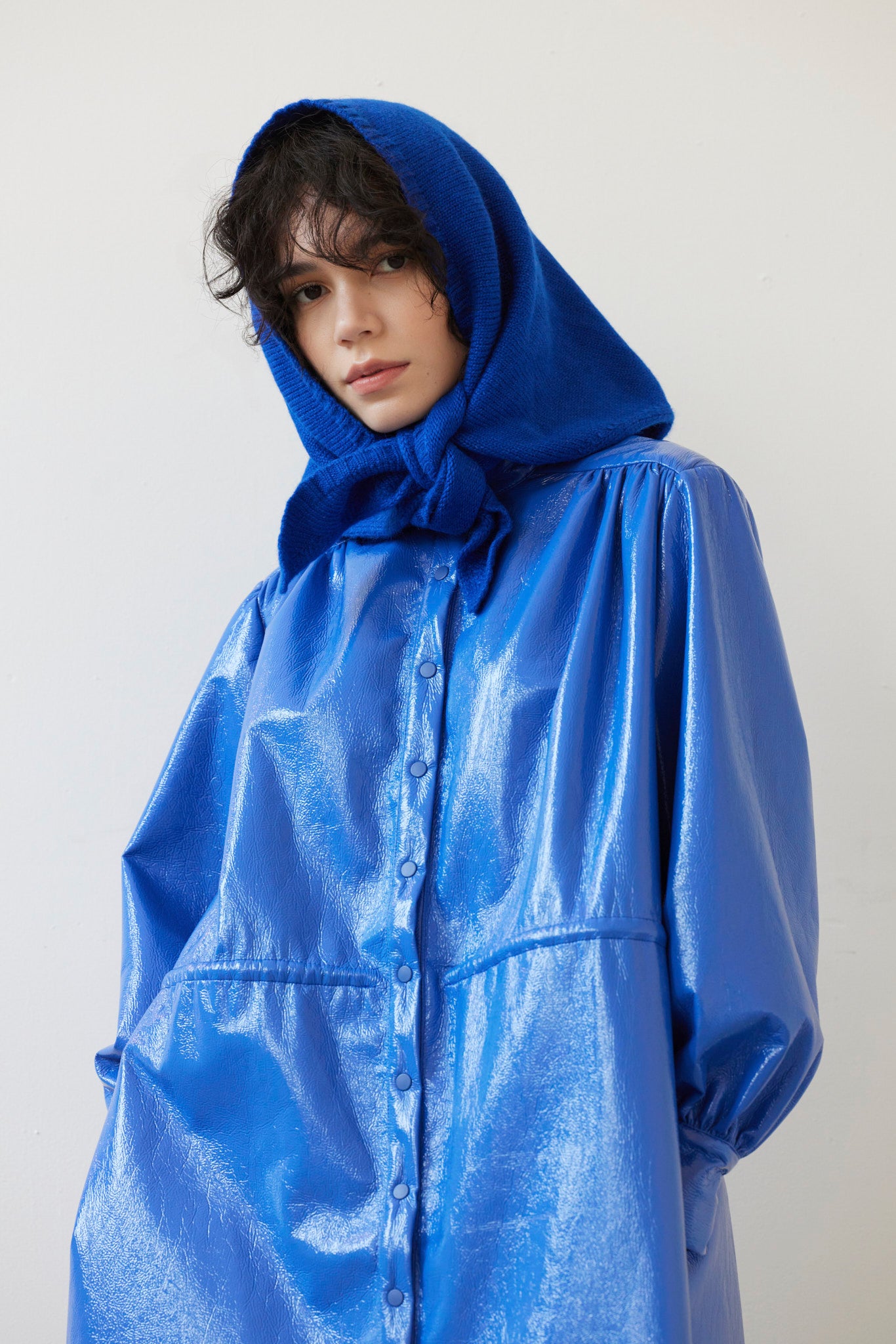 SAMPLE FW26 - Triangle Convertible Scarf - Cobalt Blue Samples CHRISTINE ALCALAY Cobalt Blue Z693 One Size