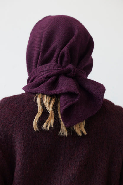 SAMPLE FW26 - Triangle Convertible Scarf - Plum Wine Samples CHRISTINE ALCALAY