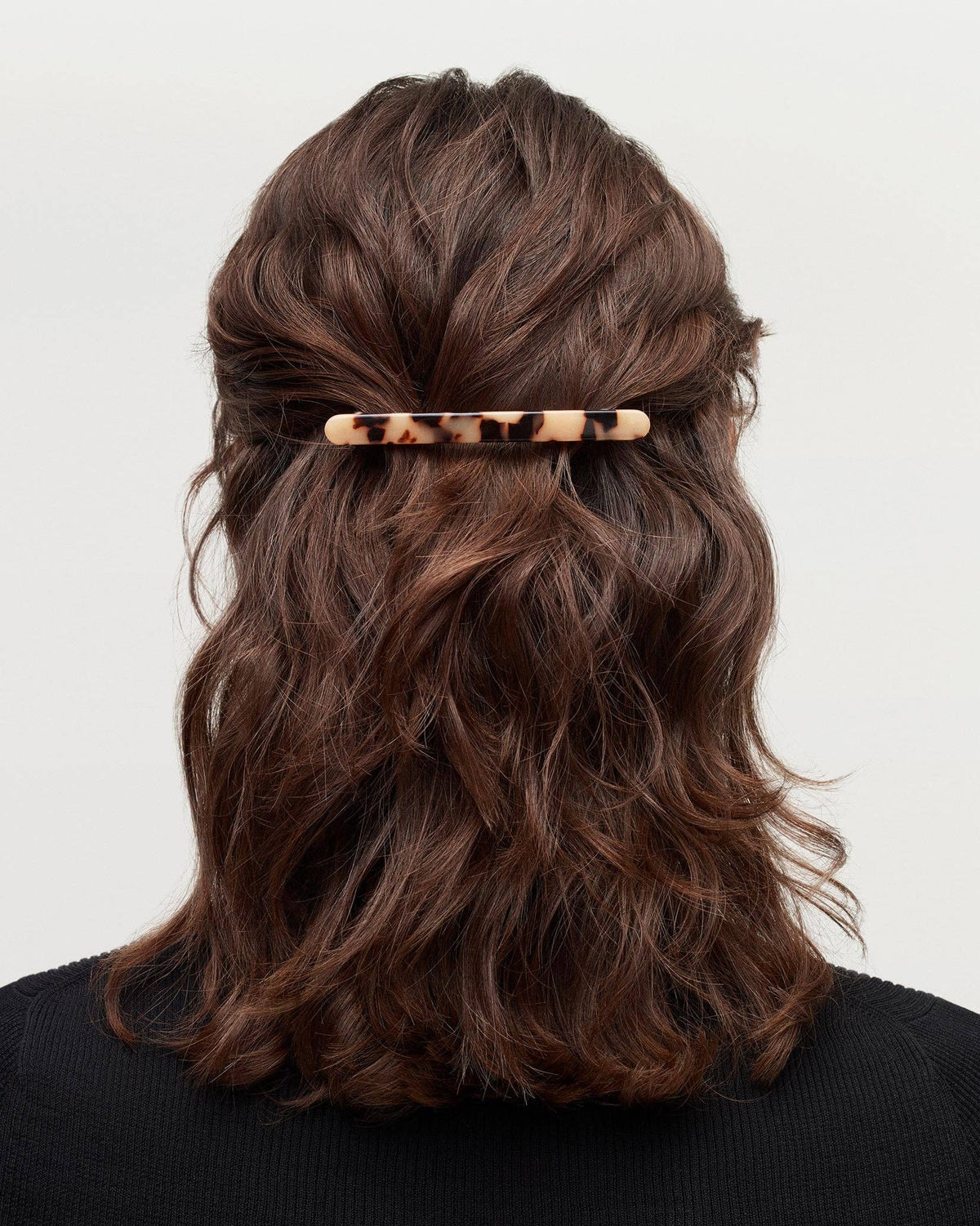 Slim Paris Barrette in Brown Shell Checker MACHETE