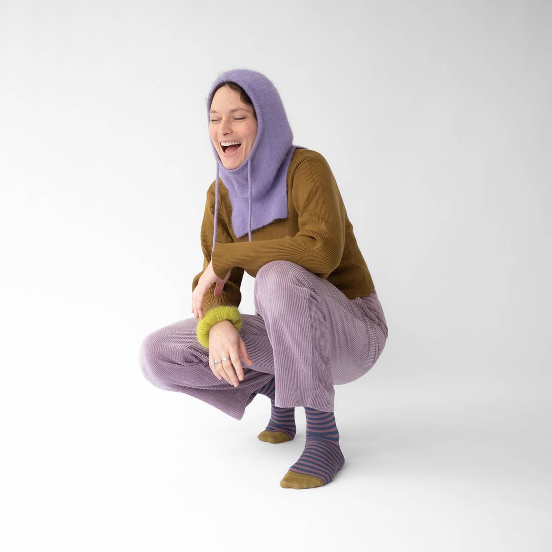 Grape Striped Sock Bonne Maison