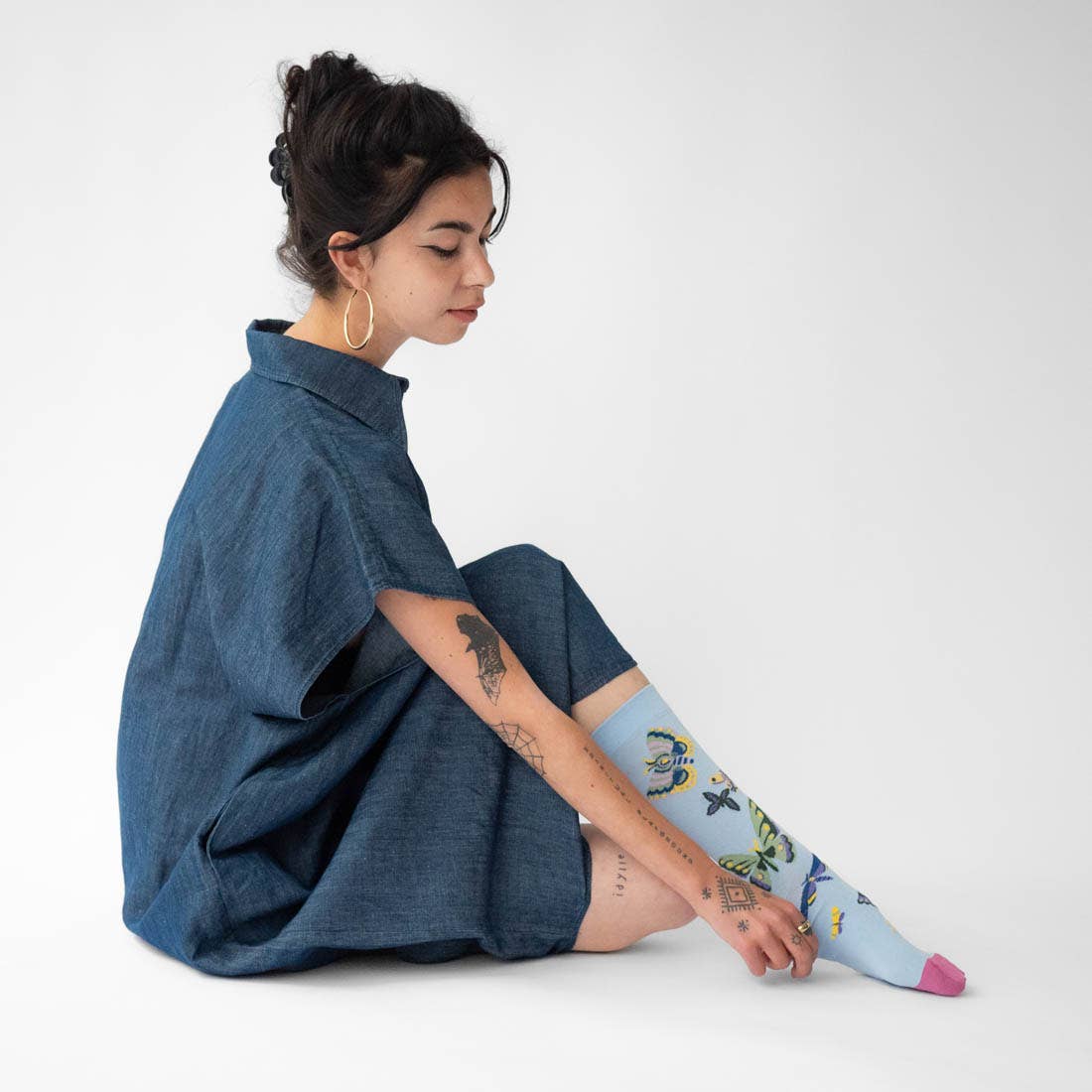 Sky Butterfly Socks Bonne Maison