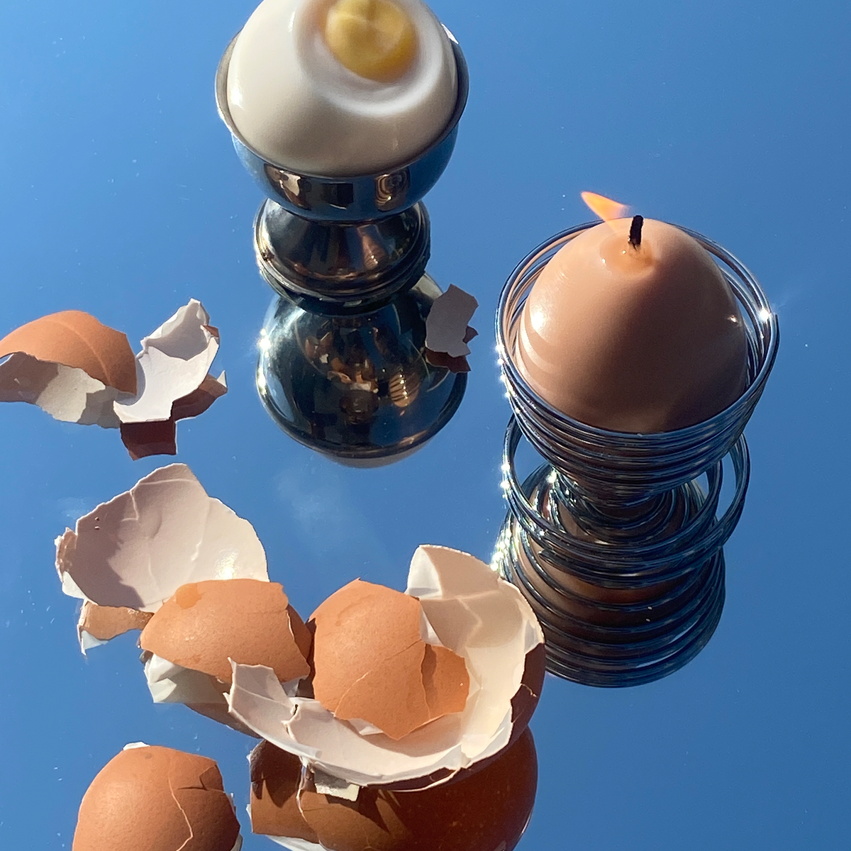 Egg Candles - 6 Pack Box Candles Scandles