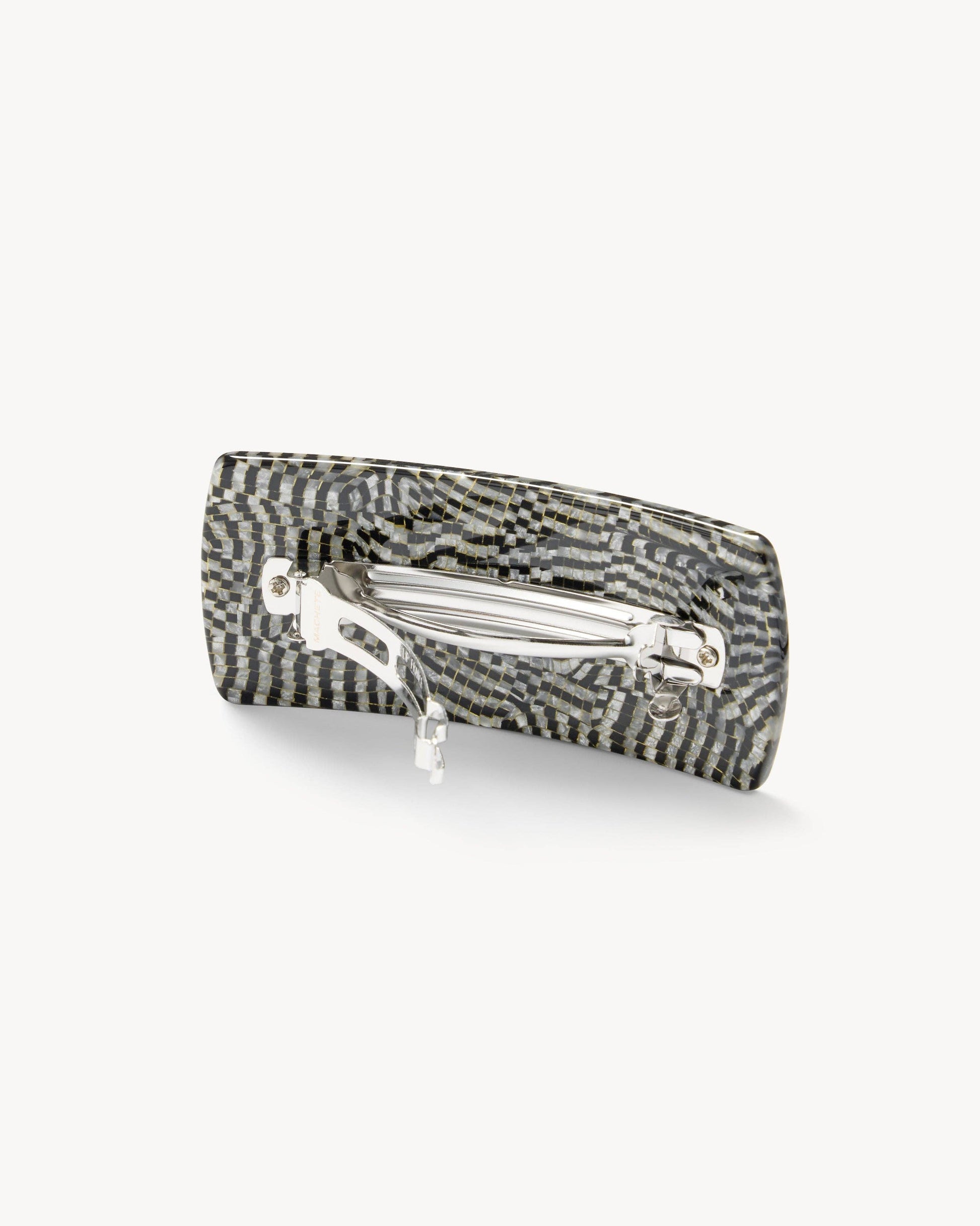 Jumbo Box Barrette in Perle Noir Hair Accessories MACHETE