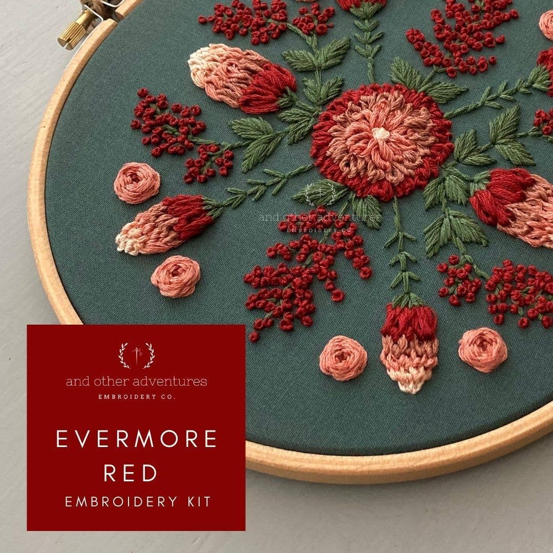 Embroidery Kit - Evermore Red Atelier And Other Adventures Embroidery Co