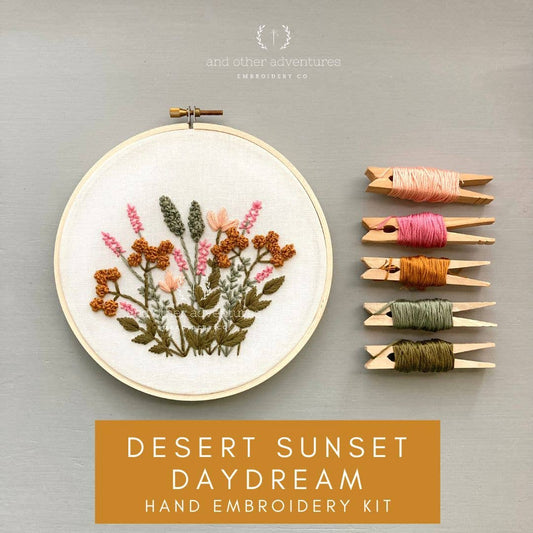 Hand Embroidery Kit - Desert Sunset Daydream Atelier And Other Adventures Embroidery Co