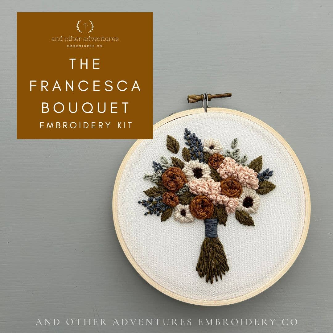 Hand Embroidery Kit - The Francesca Bouquet Atelier And Other Adventures Embroidery Co