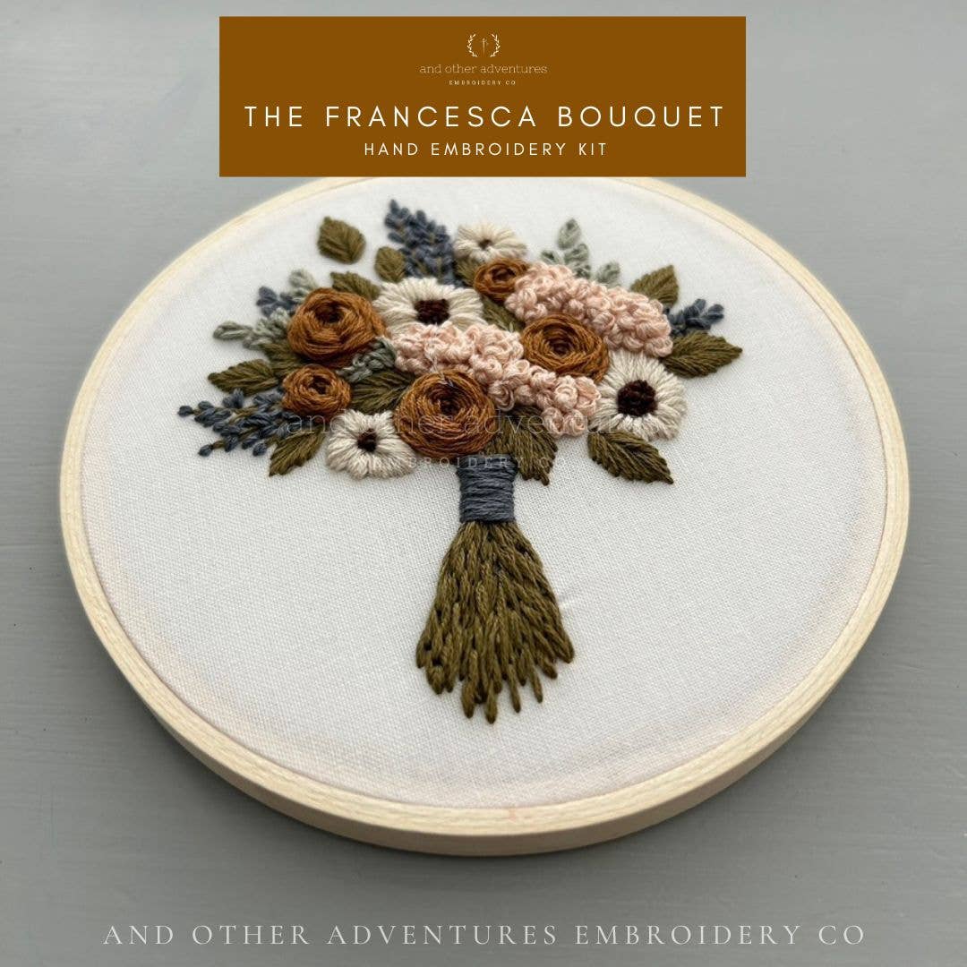 Hand Embroidery Kit - The Francesca Bouquet Atelier And Other Adventures Embroidery Co