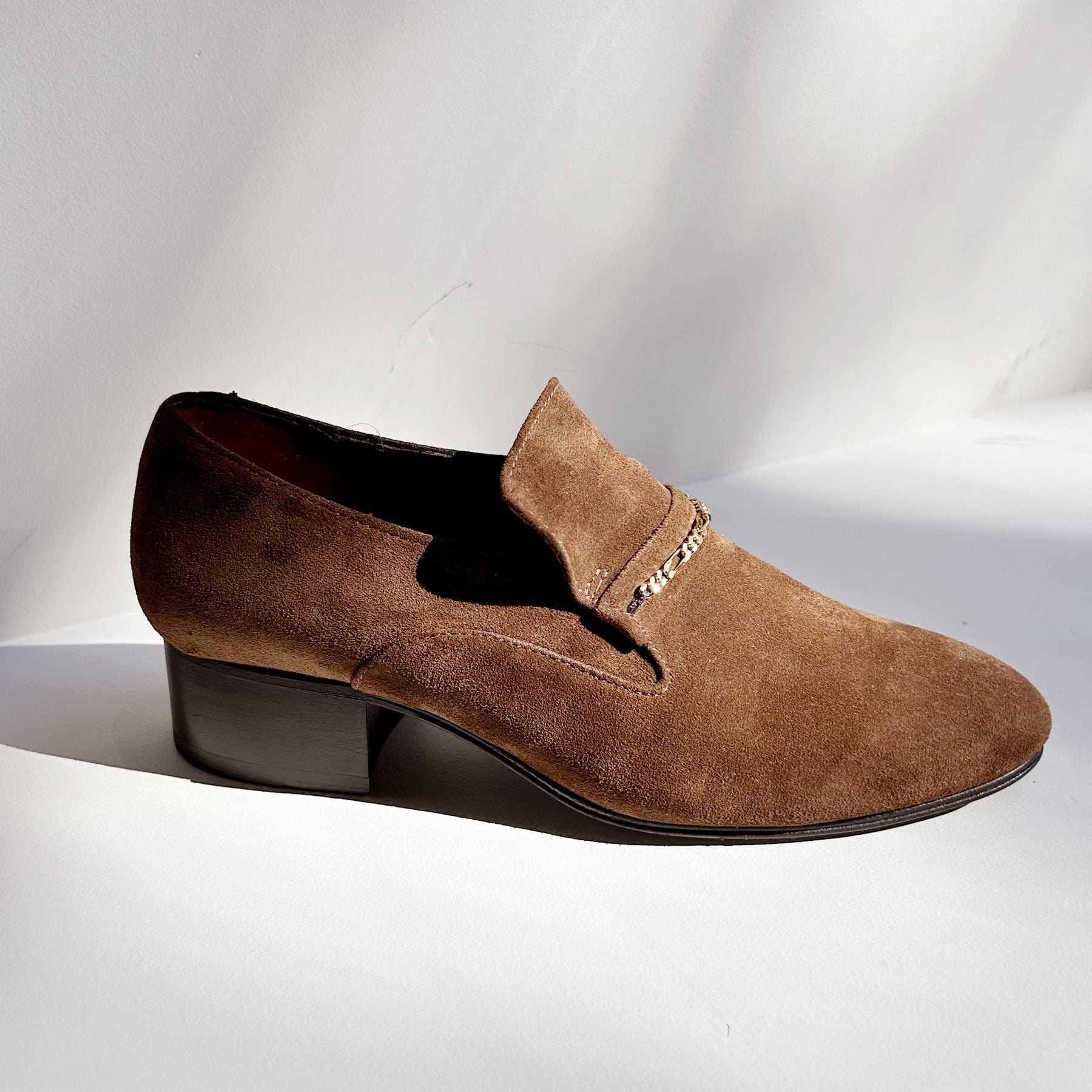 Montana Loafer in Chestnut Suede Shoes Anne Thomas   