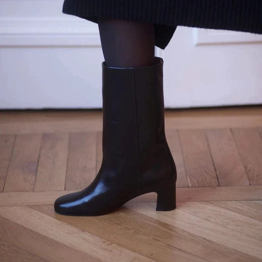 Vénezia Mi Boots Calf Black Shoes Anne Thomas   