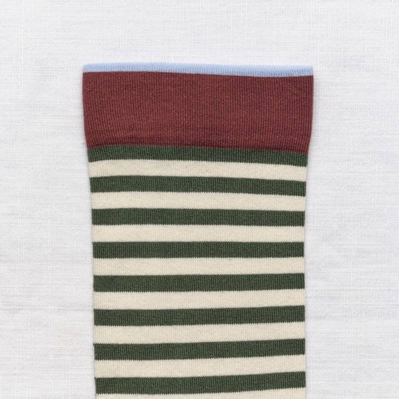 Spruce Stripe Sock Bonne Maison