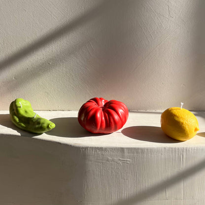 Jumbo Heirloom Tomato Candle - Red Candles Scandles