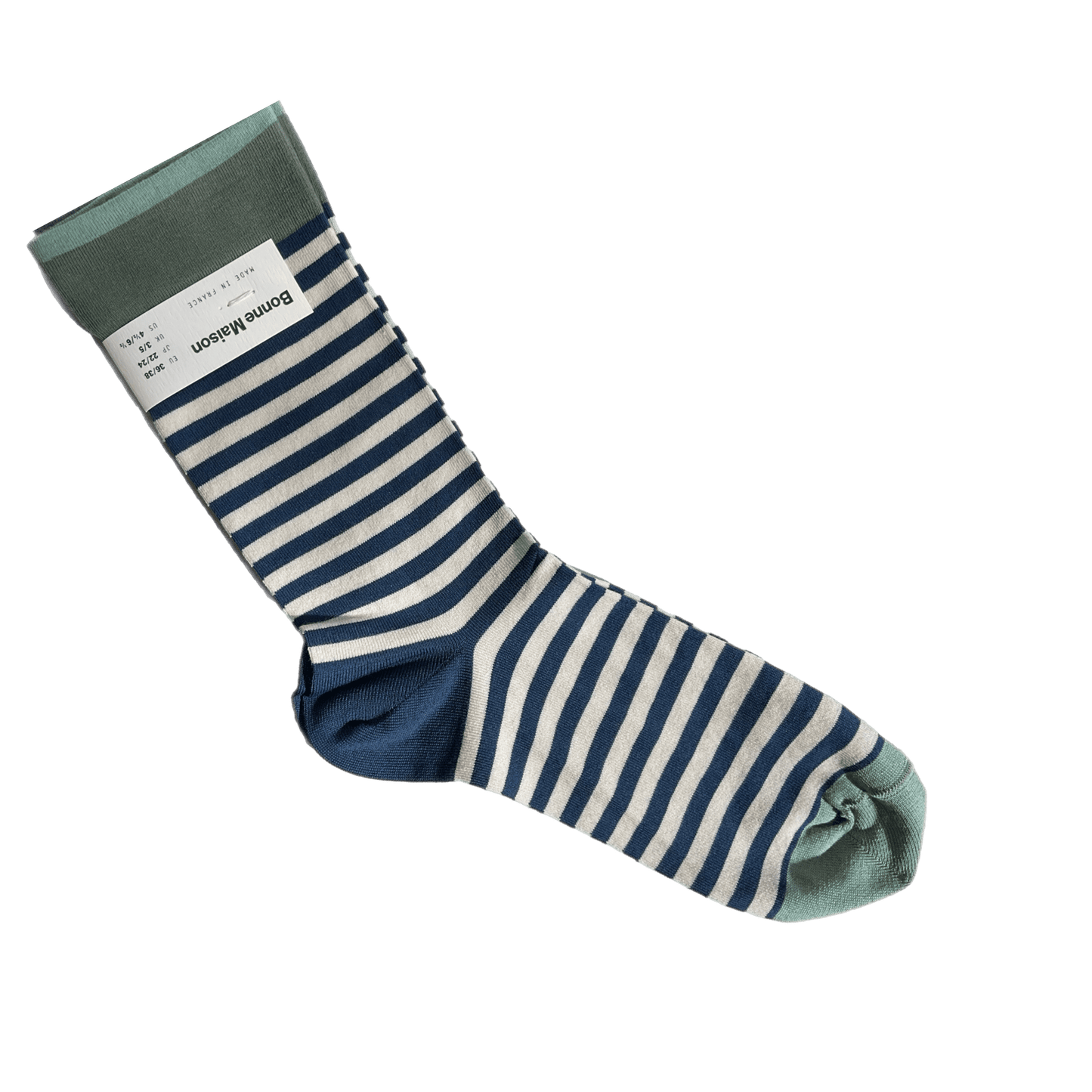 Marine Striped Socks Socks Bonne Maison