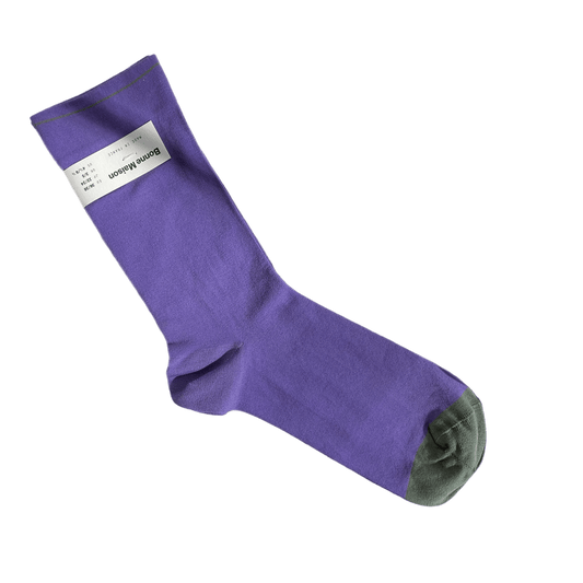 Solid Purple Socks Socks Bonne Maison