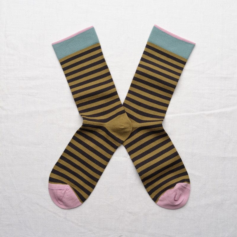 Stripe Socks in Absinth Socks Bonne Maison 36-38  