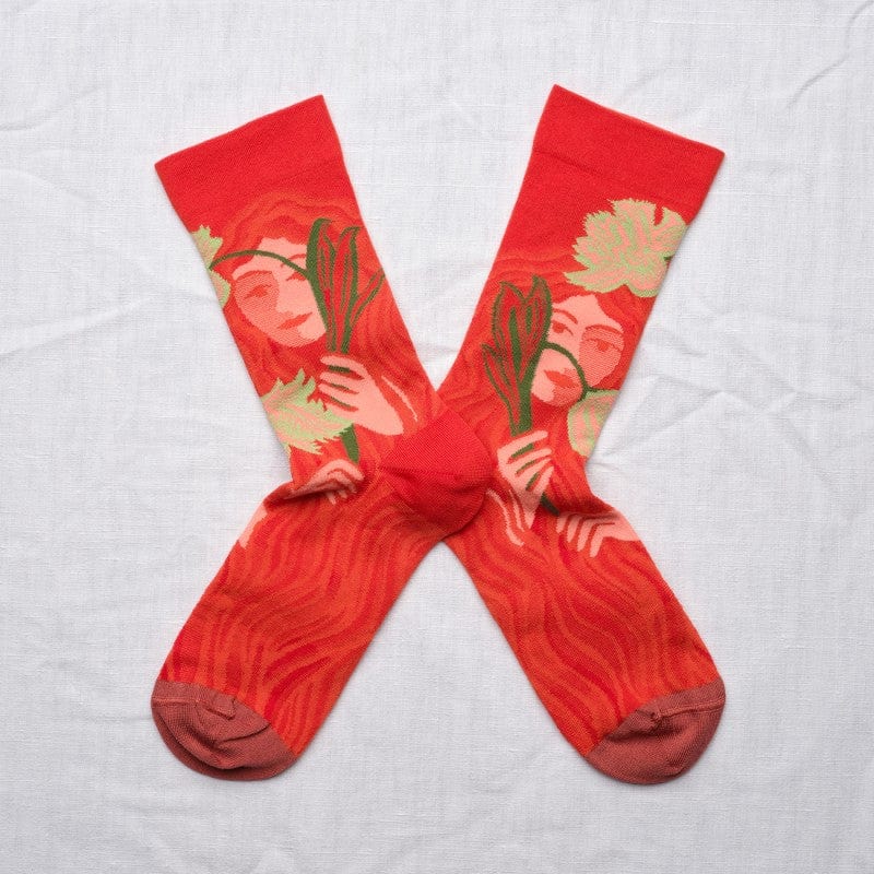 Red Faces Socks Socks Bonne Maison