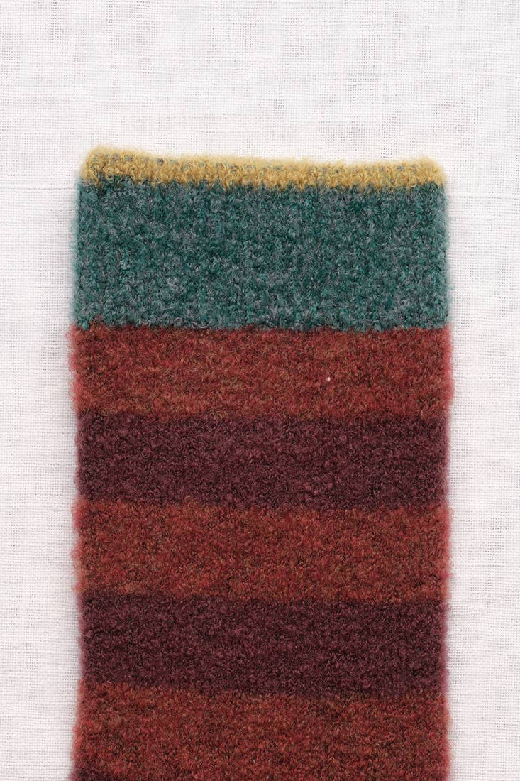Mousse Rust Striped Socks Socks Bonne Maison