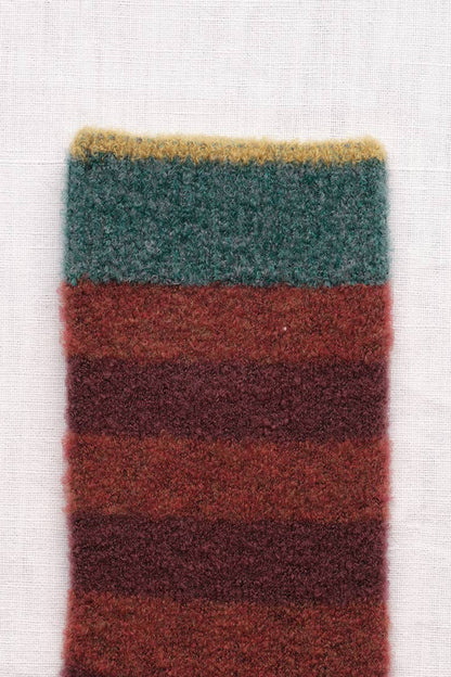Mousse Rust Striped Socks Socks Bonne Maison